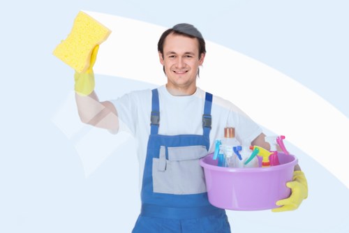 Professional carpet maintenance in a retail space