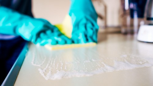 Treating pet stains on carpet using a spray cleaner