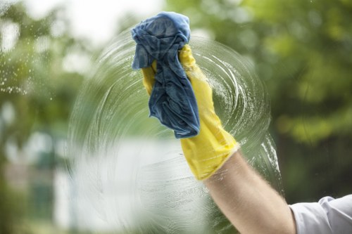 Blotting a fresh stain from upholstery